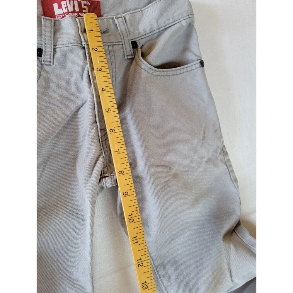 Levi's 510 Super Skinny Men's Jeans Size 14 Regular 27x27 Gray Denim